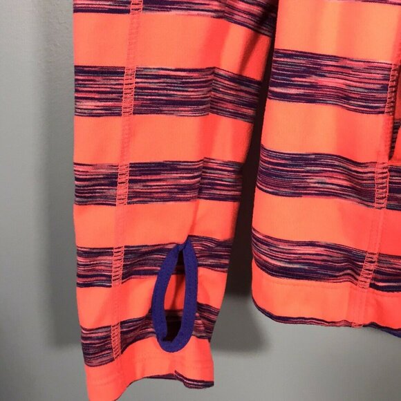 Lukka Womens S Small Striped Full-Zip Hoodie Jacket In Pink & Purple - Picture 7 of 8